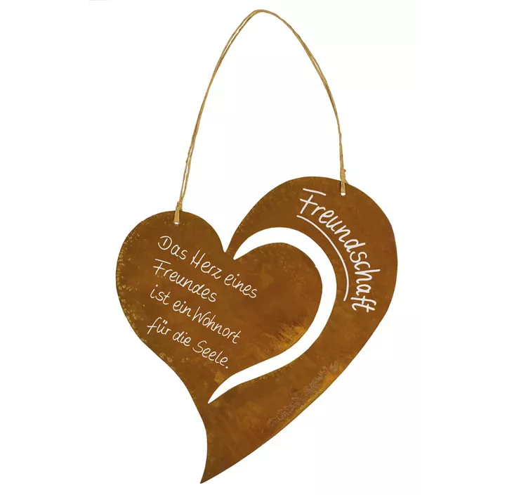 Schild Herz Christine mit Beschriftung