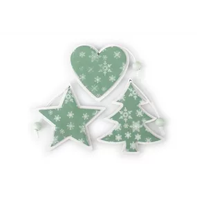 Baum/Herz/Stern am Hänger im 3er Set Baum/Herz/Stern am Hänger im 3er Set