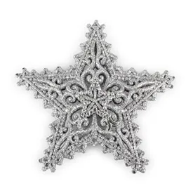 Glitterstern filigran 2er