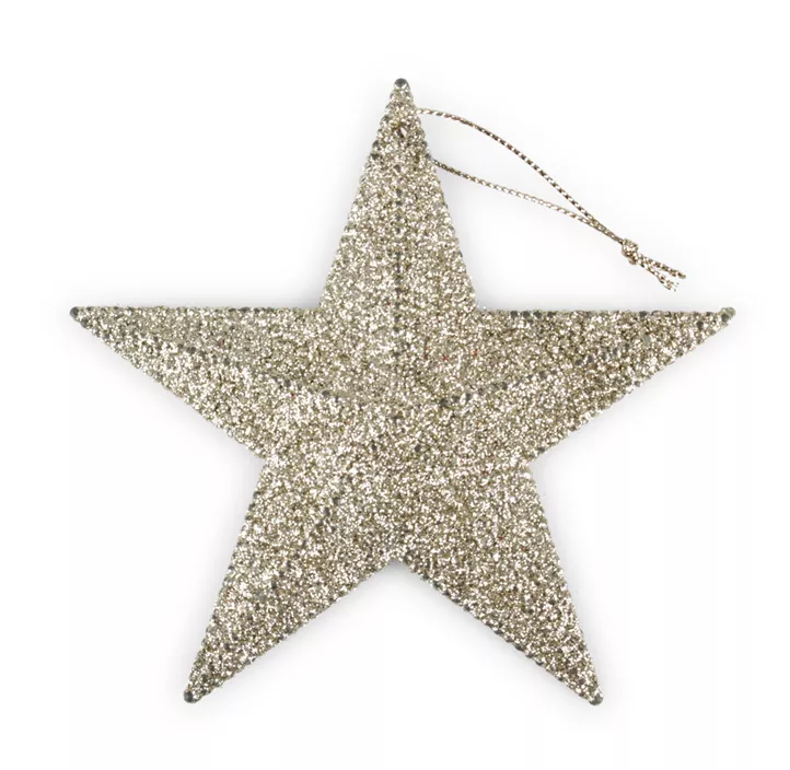 Glitterstern zum Hängen 2er