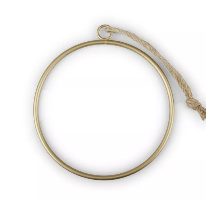 Ring zum Hängen mit Jutekordel