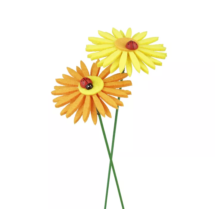 Stecker Blume mit Glückskäfer