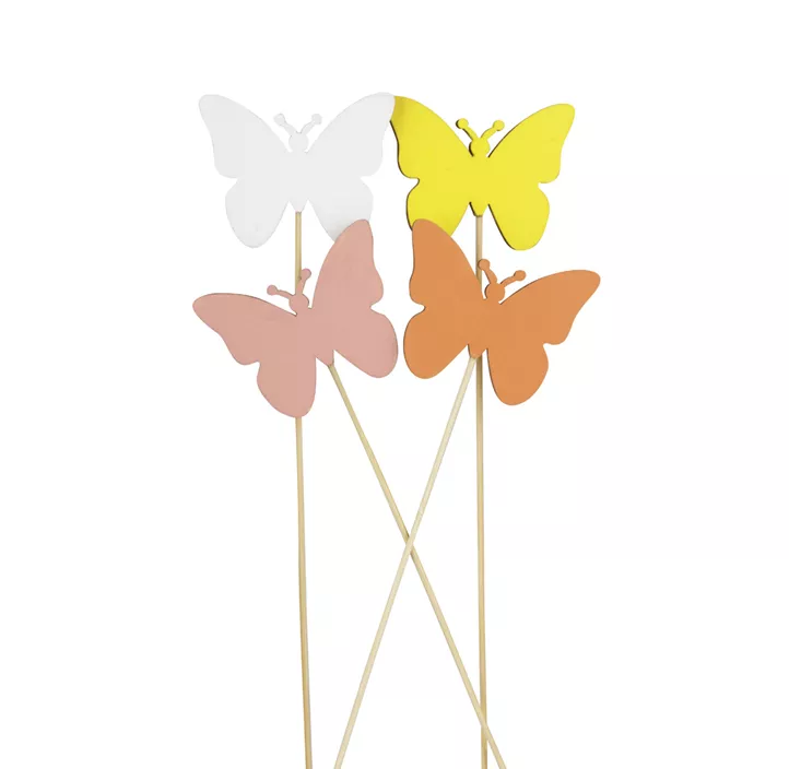 Stecker Schmetterling, Springtime 4sortiert