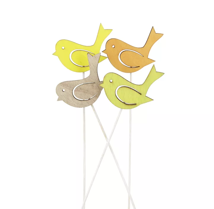 Stecker Vogel 4sortiert