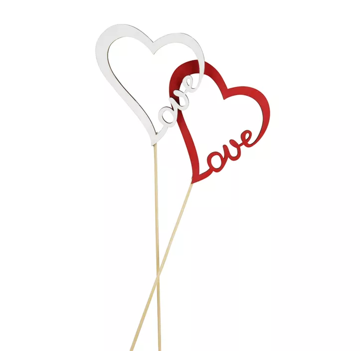 Stecker Herz Love 2sortiert