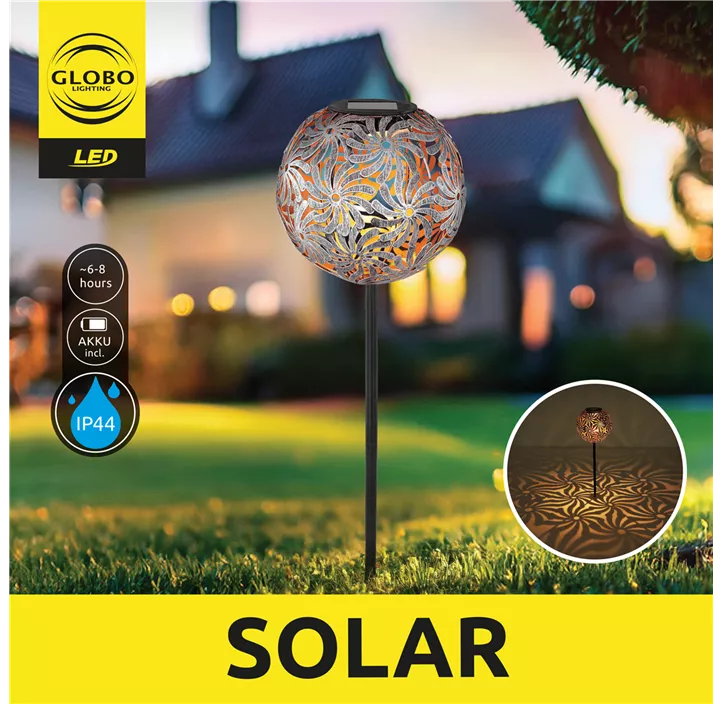 Solarkugel mit Decorstanzung