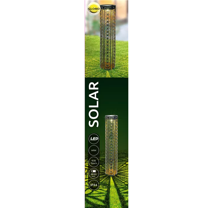 Solar-Steckleuchte Zylinder mit Erdspitz