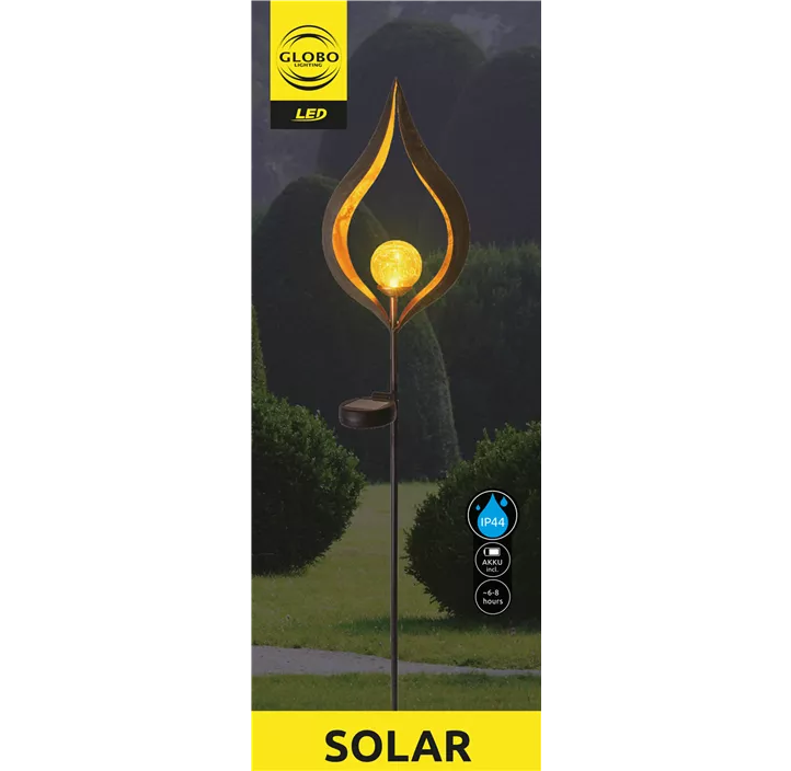 Solarleuchte Glas klar