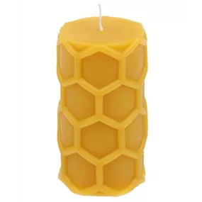 Stumpenkerze Favo 100%Bienenwachs