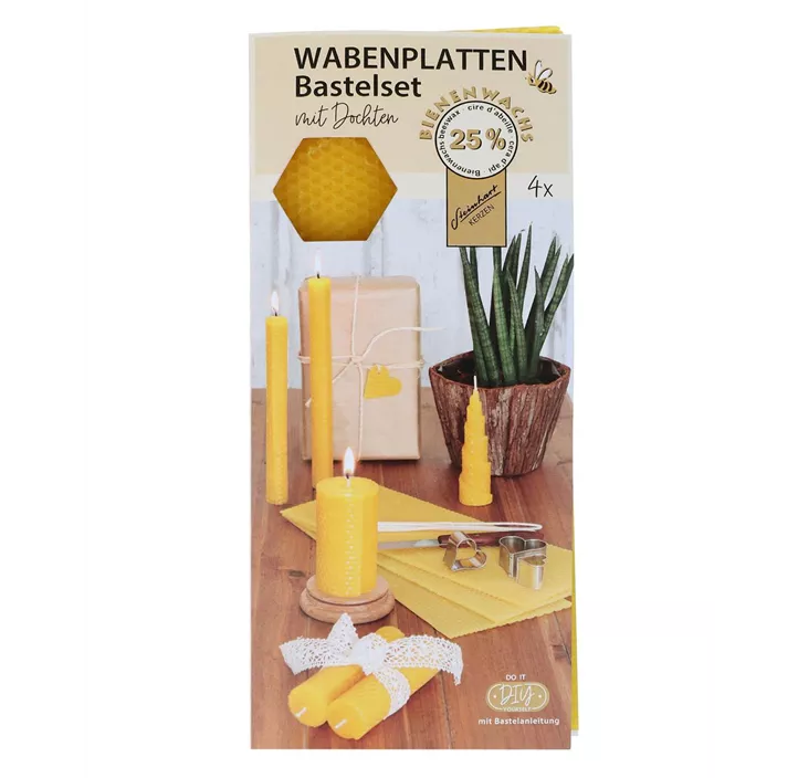 Wabenplatten mit Docht 4er-Pack
