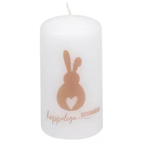 Stumpenkerze hoppelige Ostern