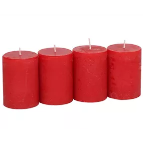 Stumpenkerzen Raureif 4er Riegel Stumpenkerzen Raureif 4er Riegel