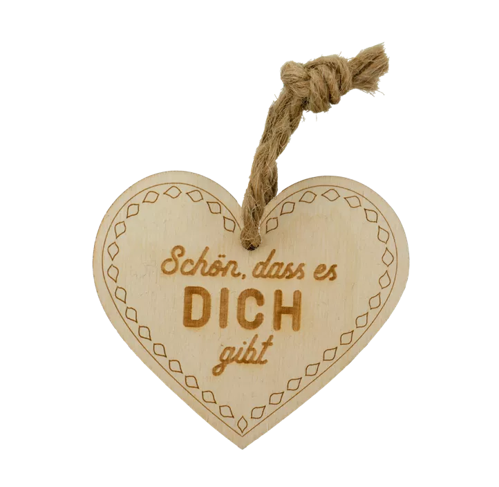 Holzherz mit Band