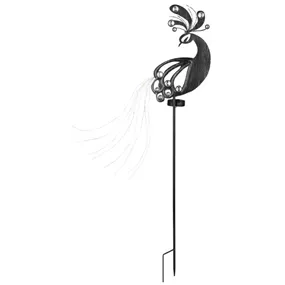 Solarleuchte Pfau auf Stab