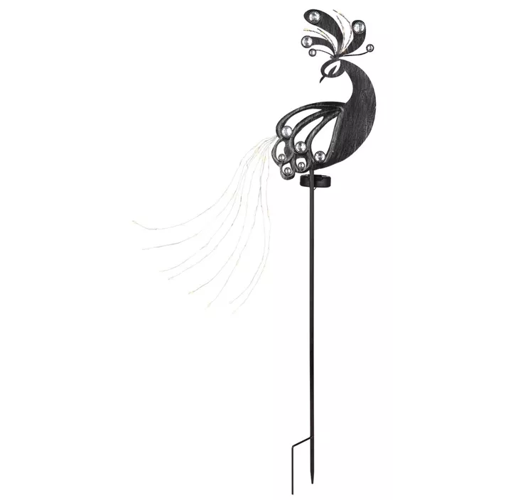 Solarleuchte Pfau auf Stab