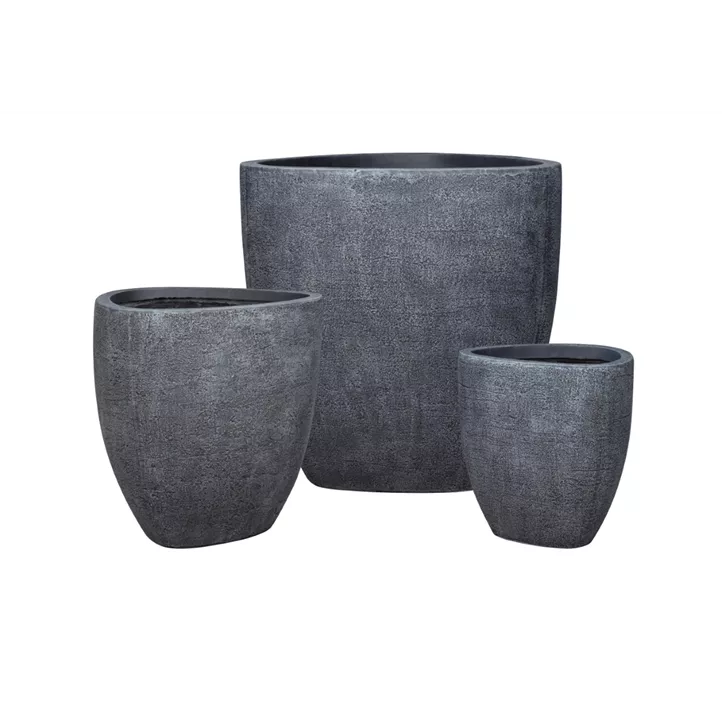 Kübel TRIANGLE RUSTIC BLACK (34x36)