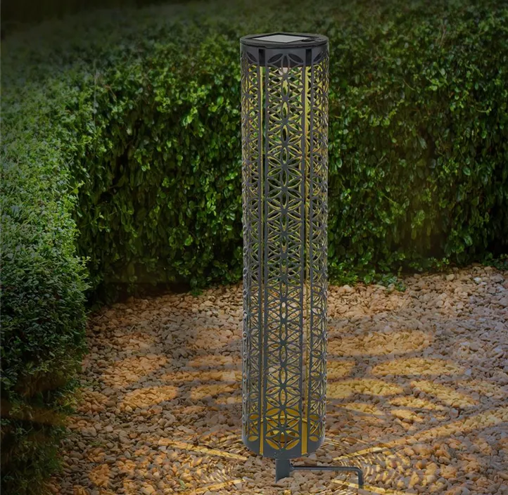 Solar-Steckleuchte Zylinder mit Erdspitz