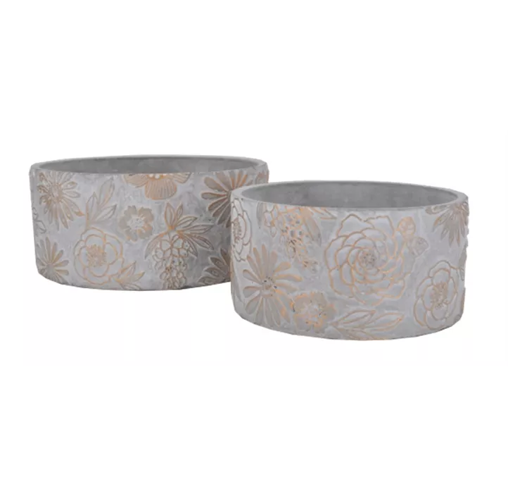 Schale Flower gold