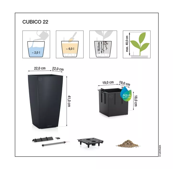 Lechuza Cubico Color Komplettset