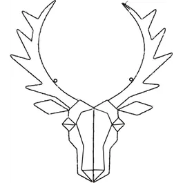 LED Rentierkopf Cupid, aus Metall, 50 warmweiße LEDs LED Rentierkopf Cupid, aus Metall, 50 warmweiße LEDs