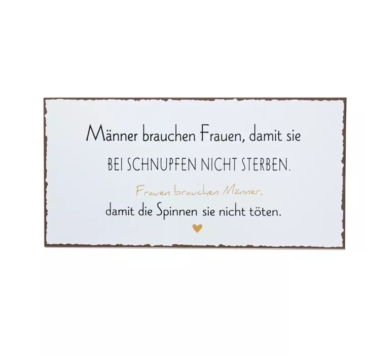 Schild Männer 1 3fach sortiert