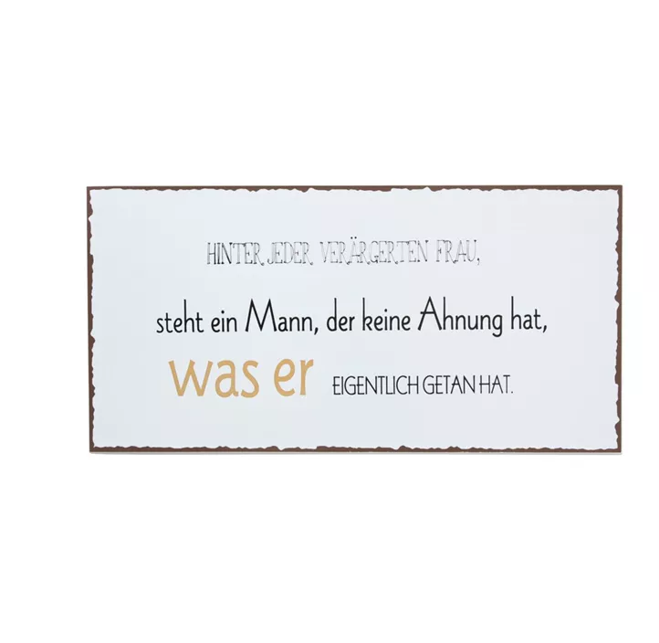 Schild Männer 1 3fach sortiert