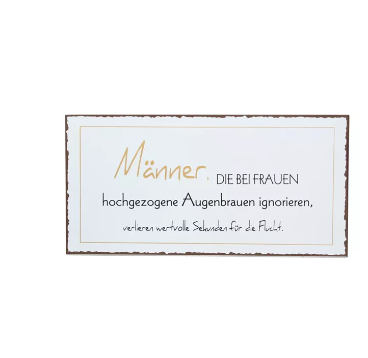 Schild Männer 1 3fach sortiert