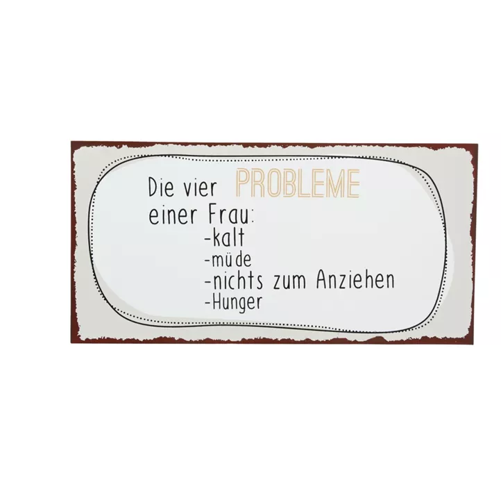 Schild Frauen 3fach sortiert