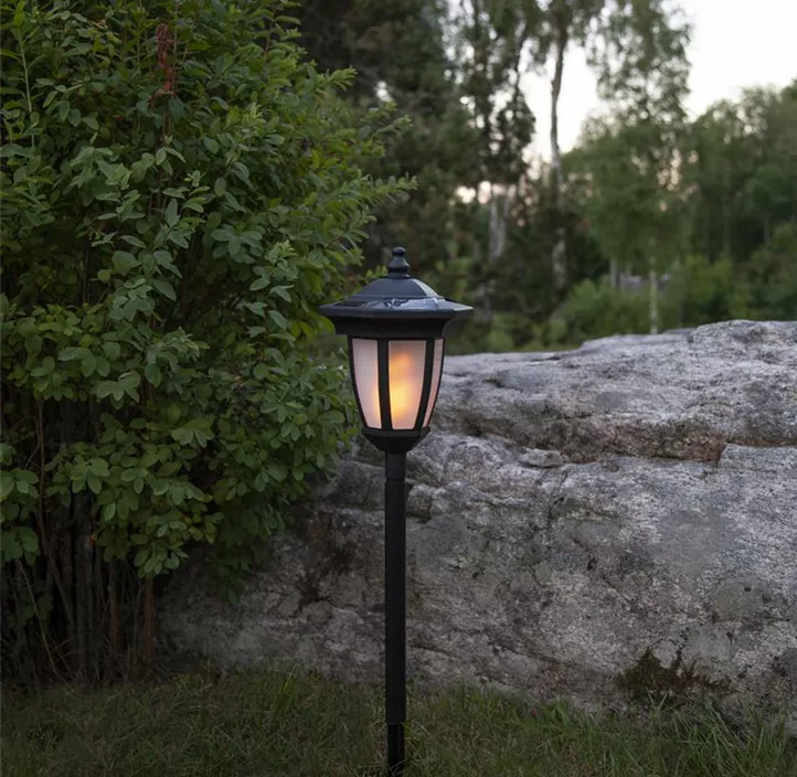 Solar-Laterne Flamme, 3 Varianten montierbar, LED