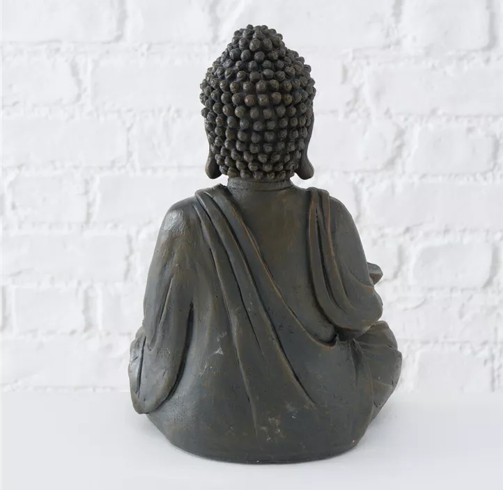 Figur Buddha, 2fach sort.
