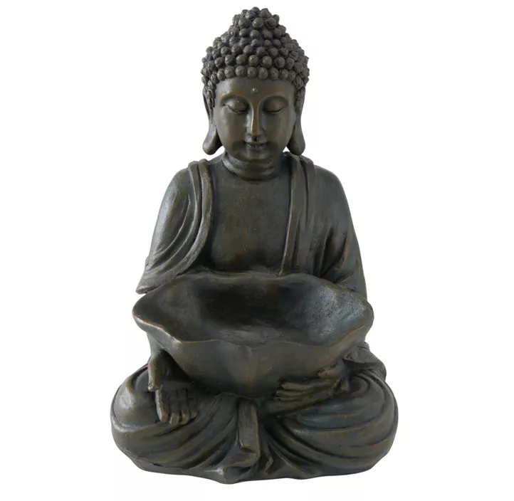 Figur Buddha, 2fach sort.
