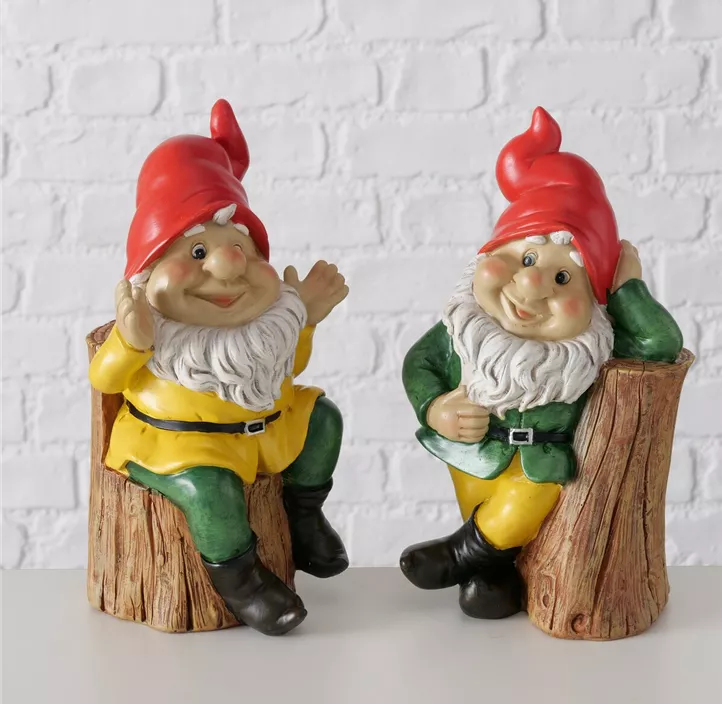 Figur Zwerg Paulino, 2fach sort.