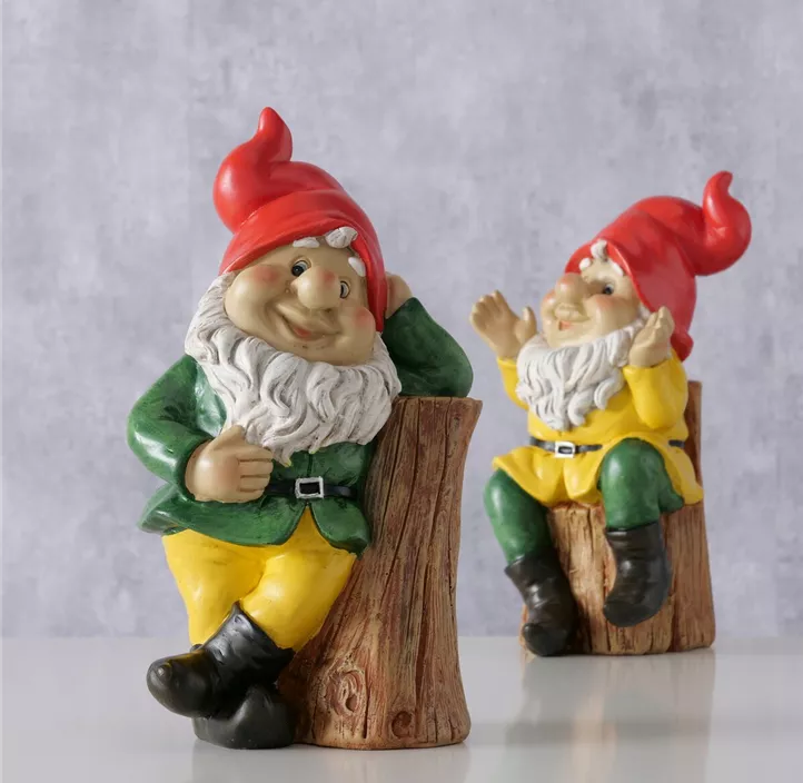 Figur Zwerg Paulino, 2fach sort.