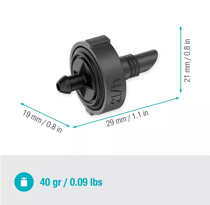 Micro-Drip-System Endtropfer 2l/h druckregulierend, 10er-Pkg