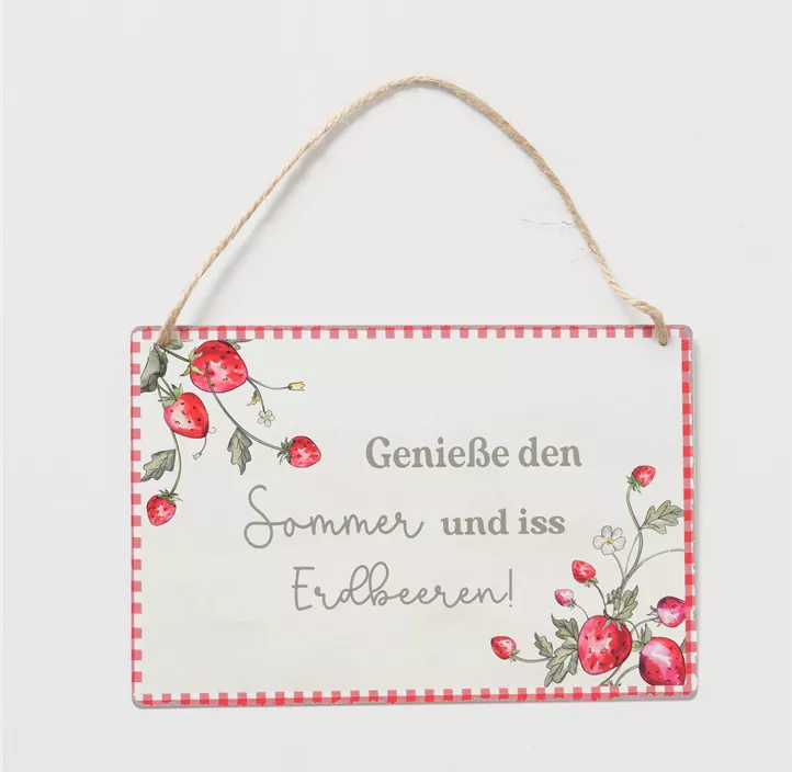 Schild Emily Erdbeere