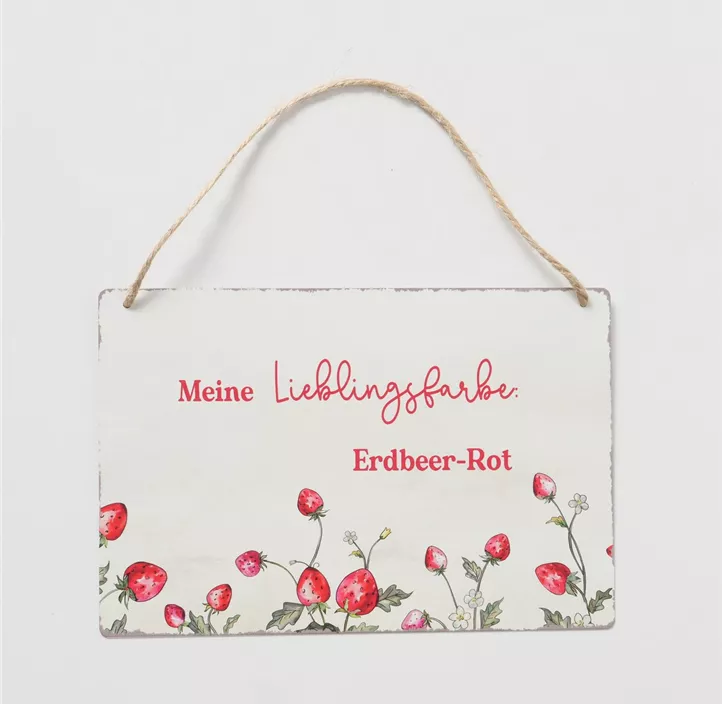 Schild Emily Erdbeere