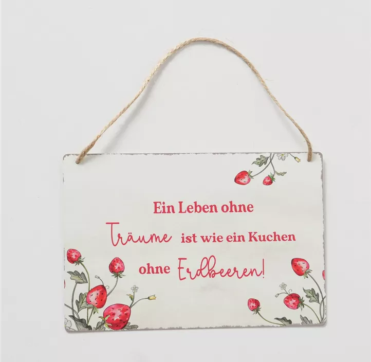 Schild Emily Erdbeere