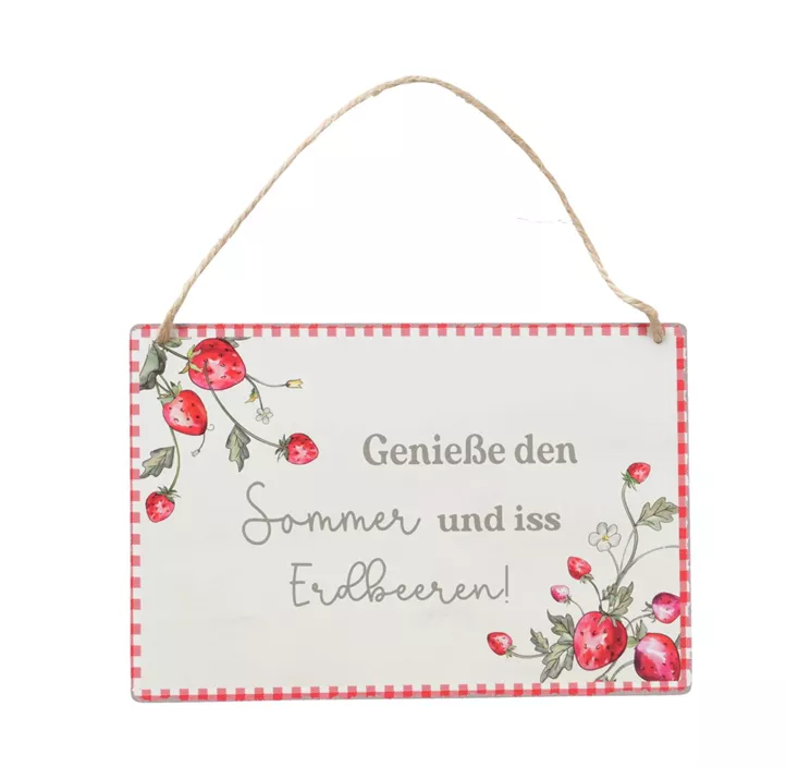 Schild Emily Erdbeere