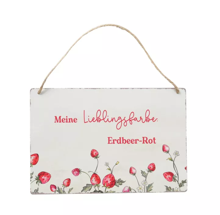 Schild Emily Erdbeere