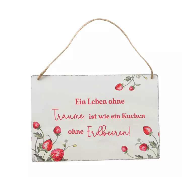 Schild Emily Erdbeere