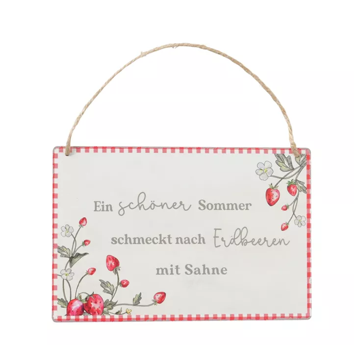 Schild Emily Erdbeere