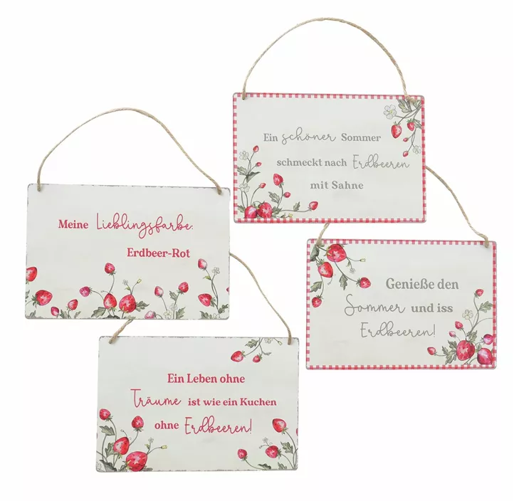 Schild Emily Erdbeere