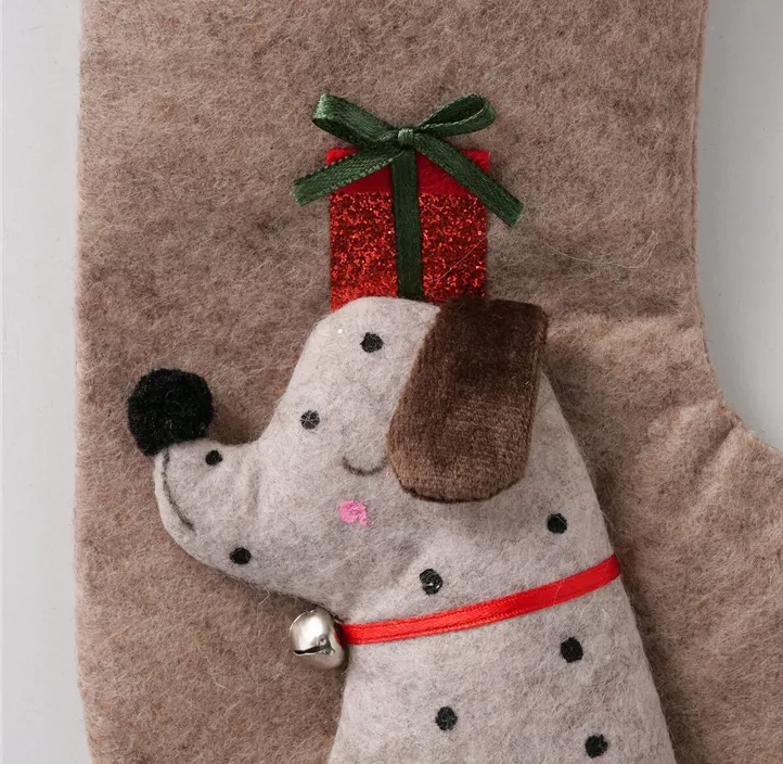 Weihnachtssocke Hund Barney