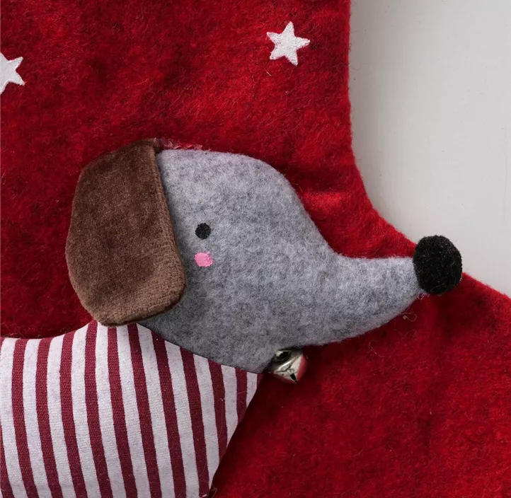 Weihnachtssocke Hund Barney