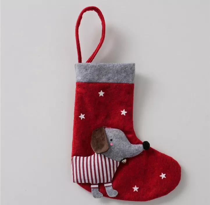 Weihnachtssocke Hund Barney