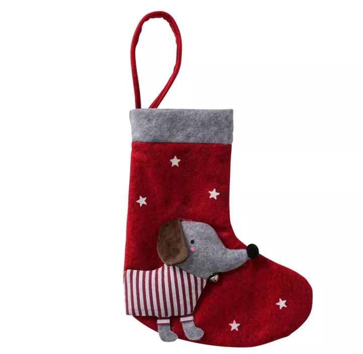 Weihnachtssocke Hund Barney