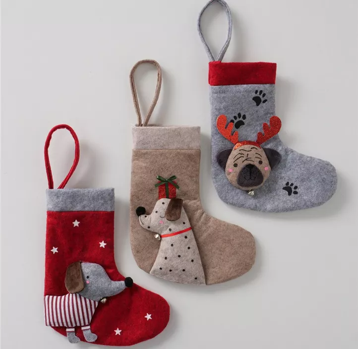Weihnachtssocke Hund Barney