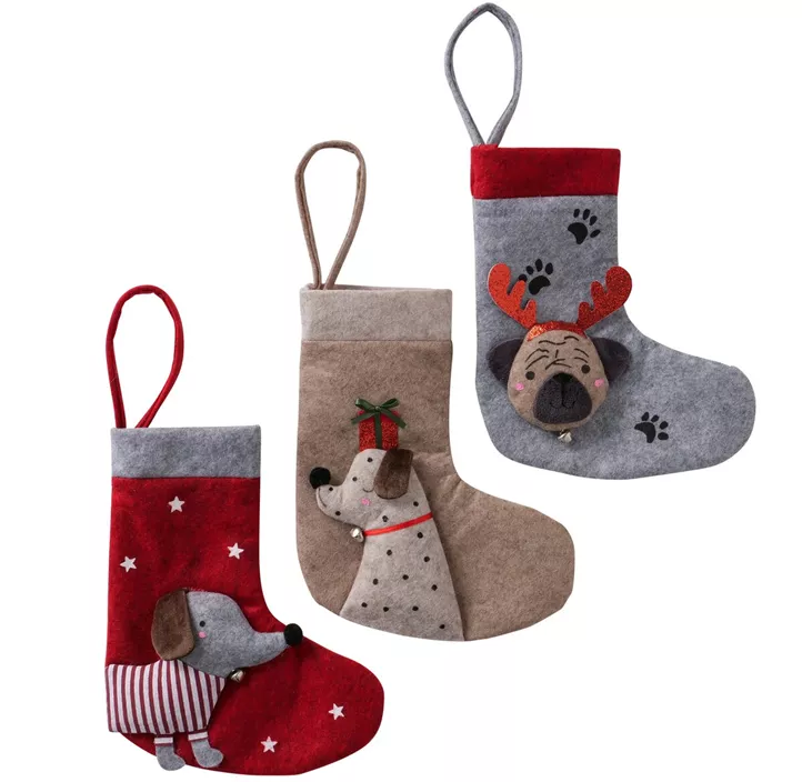 Weihnachtssocke Hund Barney