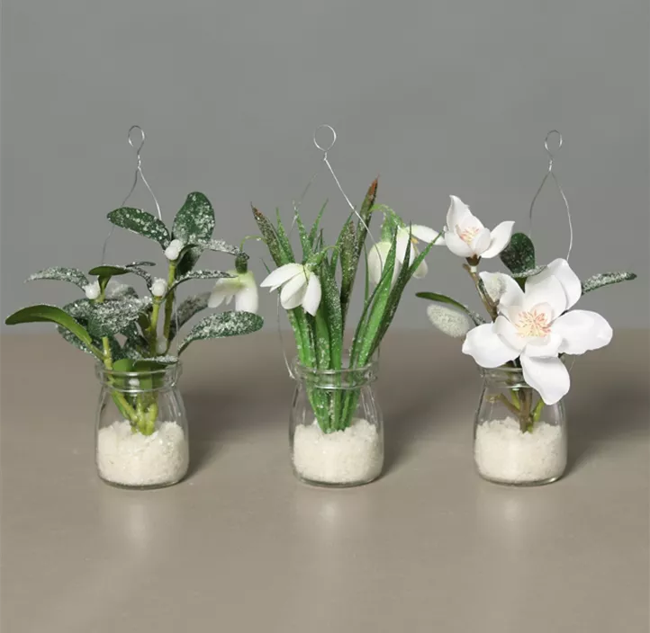 Eisblumen im Glas