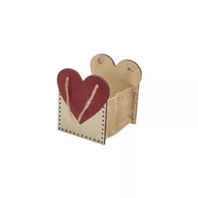 Holz Herztasche Holz Herztasche